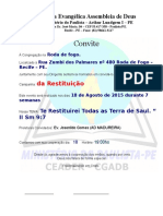 Carta Convite Ministerio de Paulista