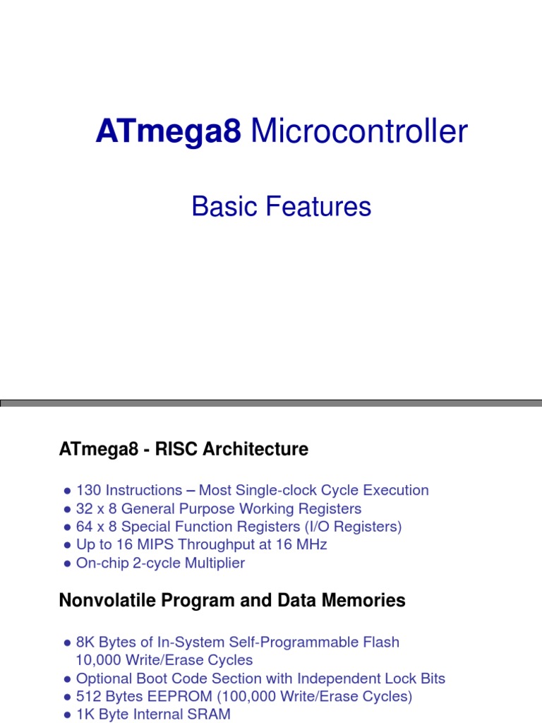 Atmega 8 | PDF | Analog To Digital Converter | Electronic Design