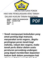 Ketentuan Ketentuan Pokok Hak Hak Penguasaan Atas Tanah