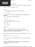 Design Shear Resistance (Beams EC2)