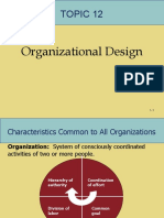 Topic 12: Organizational Design