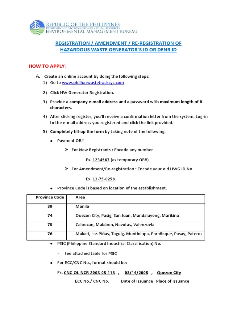 Hazardous Waste Generator ID Registration | PDF | Solvent | Explosive ...