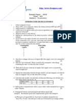 Sample Paper - 2010 Class - XII Subject - Economics Introductory Micro Economics