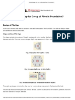 How To Design Pile Cap For Group of Piles in Foundation