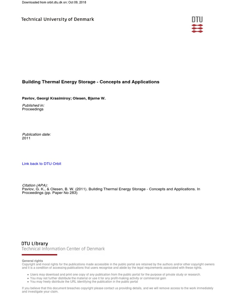 Building Thermal | PDF | Hvac | Energy Storage