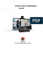 Petunjuk Teknis Video Conference Avaya
