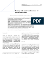 Loss of The Female Advantage With Cardiovascular Disease For Women With Diabetes