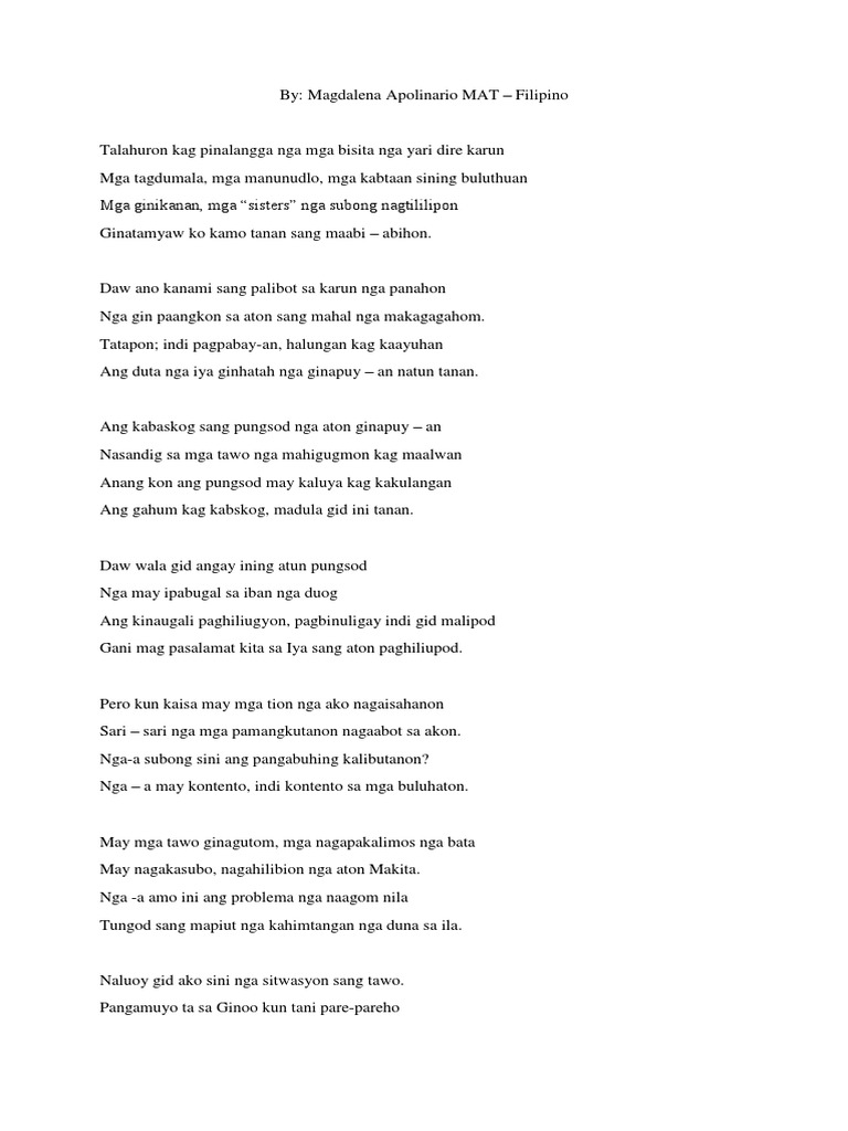 Binalaybay Piece | PDF