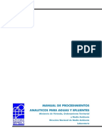 Manual de Procedimientos Analiticos Para Aguas y Efluentes