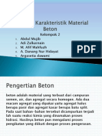 Sifat Dan Karakteristik Material Beton