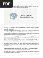 Manual Sobre Carta de Correção Eletrônica