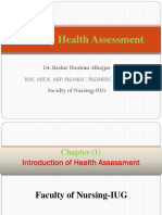 Health Assessment Chapter 1 Introduction of Health Assessment