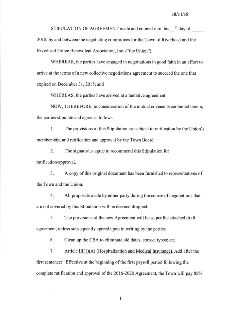 Final Riverhead PBA contract 20152020 Leave Of Absence Ratification