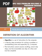 DFC 1023 Problem Solving & Program Design