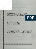 Stewards of The, Lord'S Goods: Senior Division Second Quarter 1982