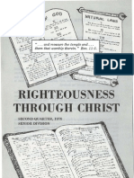 Righte Ousness Through Christ: Second Quarter, 1979 Senior Division