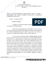 Sentencia Meningitis - Cautelar tras el amparo colectivo presentado por AJUS