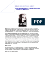 Isaiah Berlin: Sobre Hannah Arendt