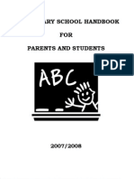 Elementary School Handbook FOR Parents and Students