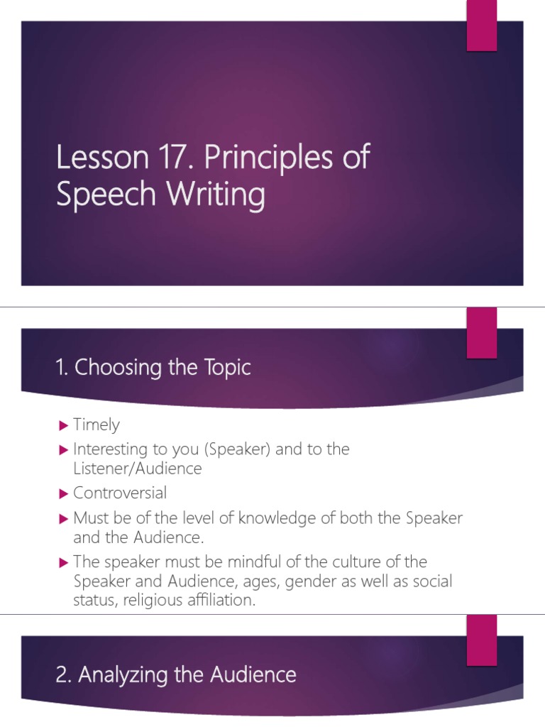 speech writing pdf notes