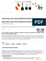 Mustang Light Bulb Identification Guide PDF