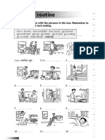 Daily Routine - Vocabulary Practice PDF