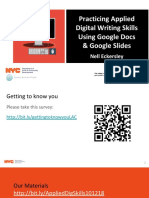 Practicing Applied Digital Skills Using Google Docs and Slides