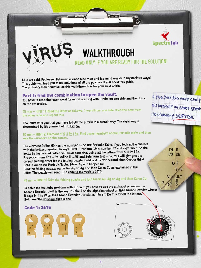 Room Walkthrough Virus PDF | PDF | Silver