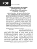 Download Preparation of WO3 Nano Particles Using Cetyl Trimethyl by 0436736 SN39107290 doc pdf