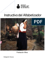 Instructivo del Alfabetizador, Mixe Oaxaca