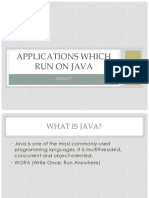 Applications Which Run On Java