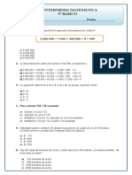 Matemática 5º Básico Intermedia Aplicada