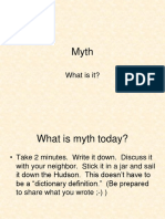 What Is Myth