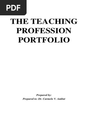 The Teacher Profession Portfolio 2