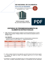 Predimensionamiento de Elementos Estructurales