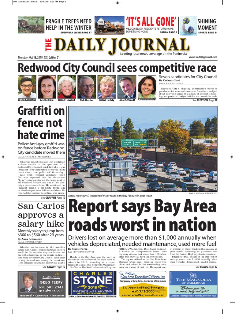 San Mateo Daily Journal 10-18-18 Edition | PDF | Mega