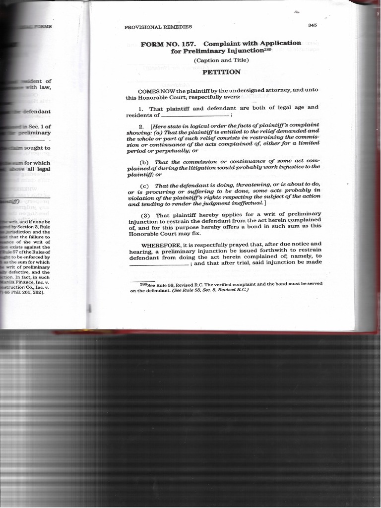 Complaint With Application For Preliminary Injunction PDF | PDF