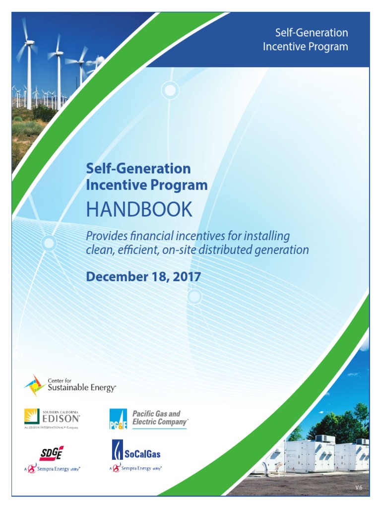 SGIP Handbook: Incentives for Clean Energy | PDF | Renewable Energy ...
