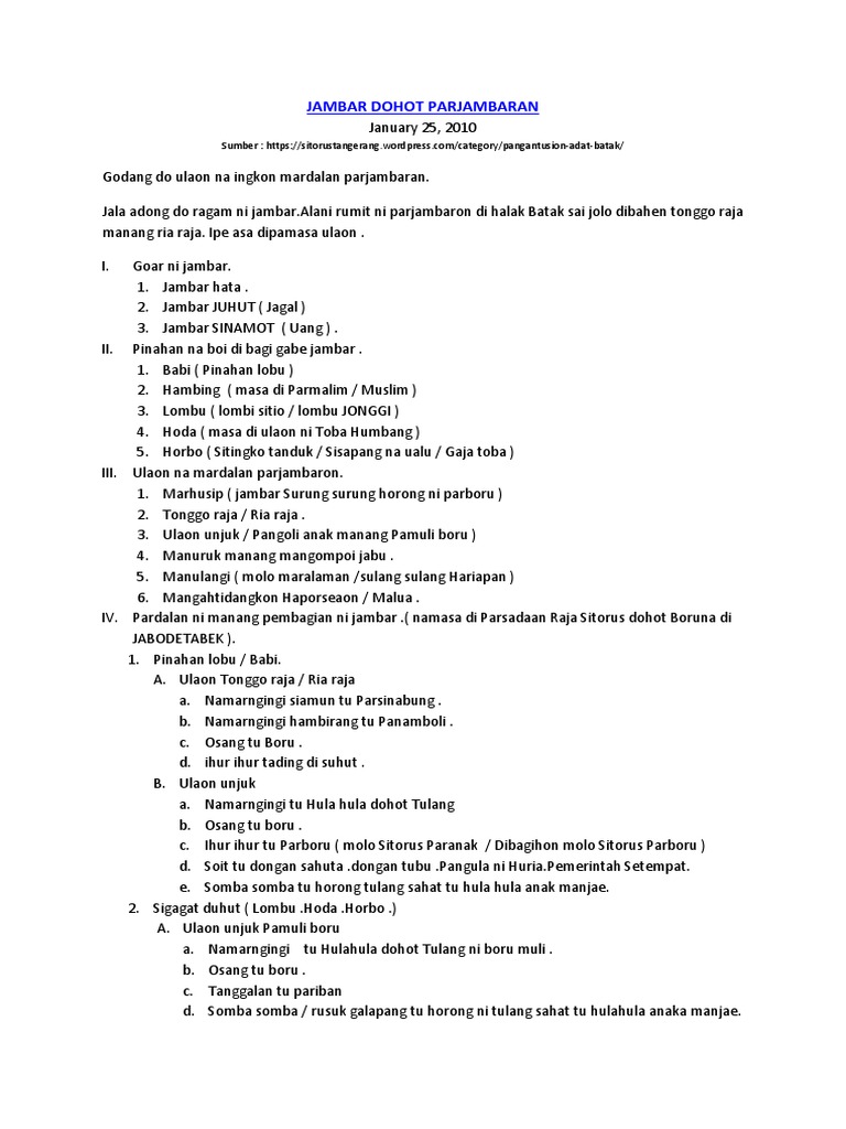 400 Contoh Undangan Batak Paranak Terbaru