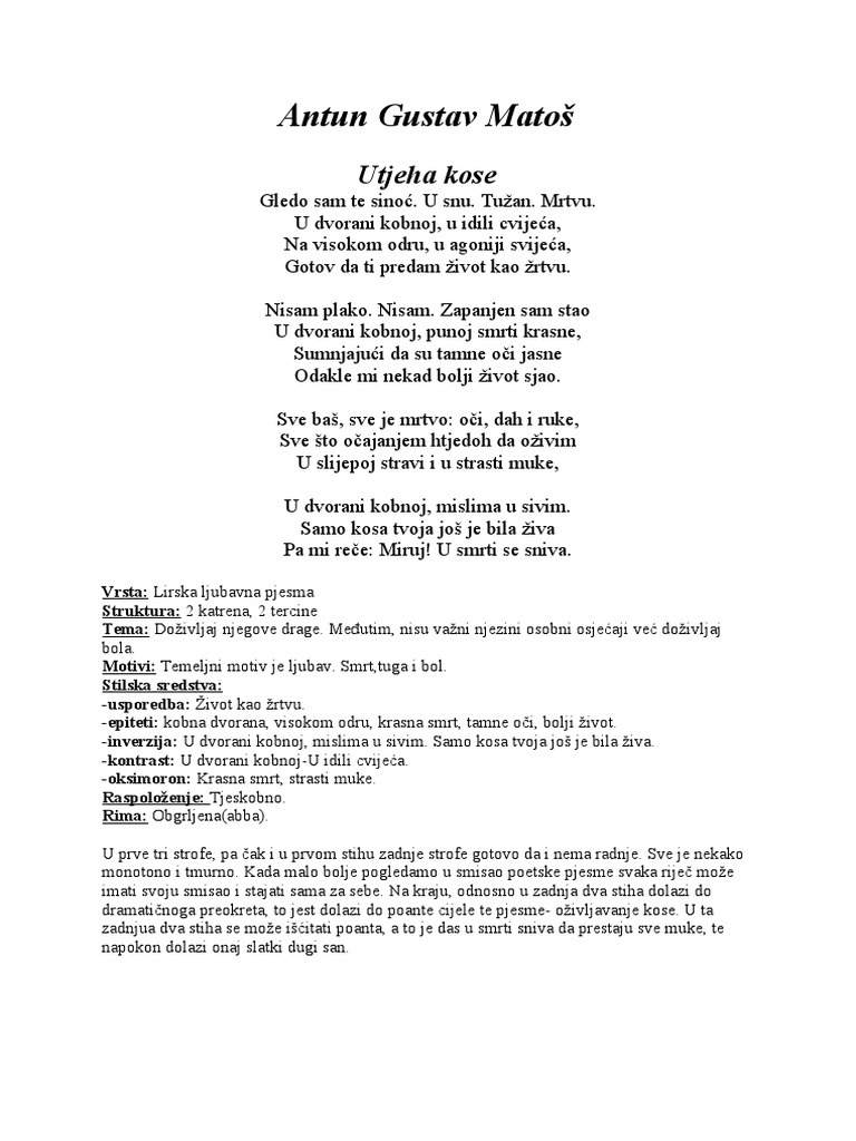 Antun Gustav Matoš | PDF