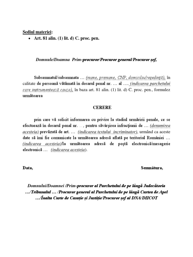 Ce Inseamna Intimat Intr un Dosar Penal Cerere Stadiu Dosar Penal – Cursuri Online