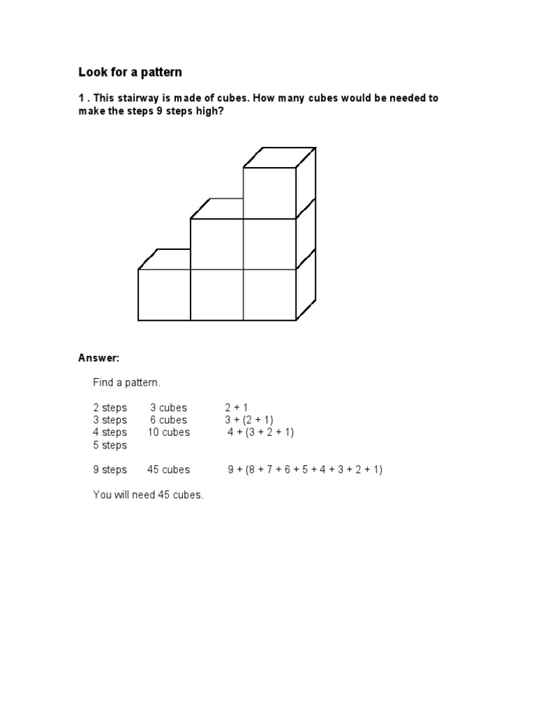 Discovering Patterns in Math | PDF