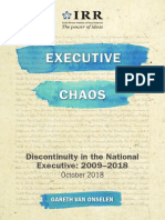 Executive Executive Chaos Chaos: Discontinuity in The National Executive: 2009-2018