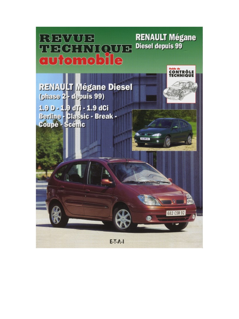 Site De Téléchargement Revue Technique Automobile Gratuit RTA Scénic | PDF