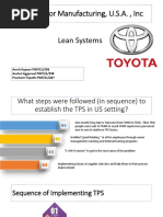 Toyota Motor Manufacturing, U.S.A., Inc: Amrit Kapoor PGP/21/258 Anshul Aggarwal PGP/21/258 Prashant Tripathi PGP/21/287