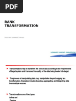 Rank Transformation: Basics and Advanced Concepts