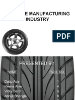 The Tyre Manufacturing Industry