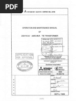 BK - 6020 - 750-0-Operation and Maintenance For Tie Transformer