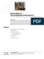 Release Notes For Cisco Configuration Professional 2.0: Related Documentation