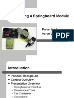 Developing A Springboard Module